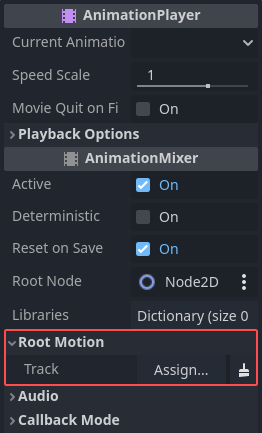 root motion property